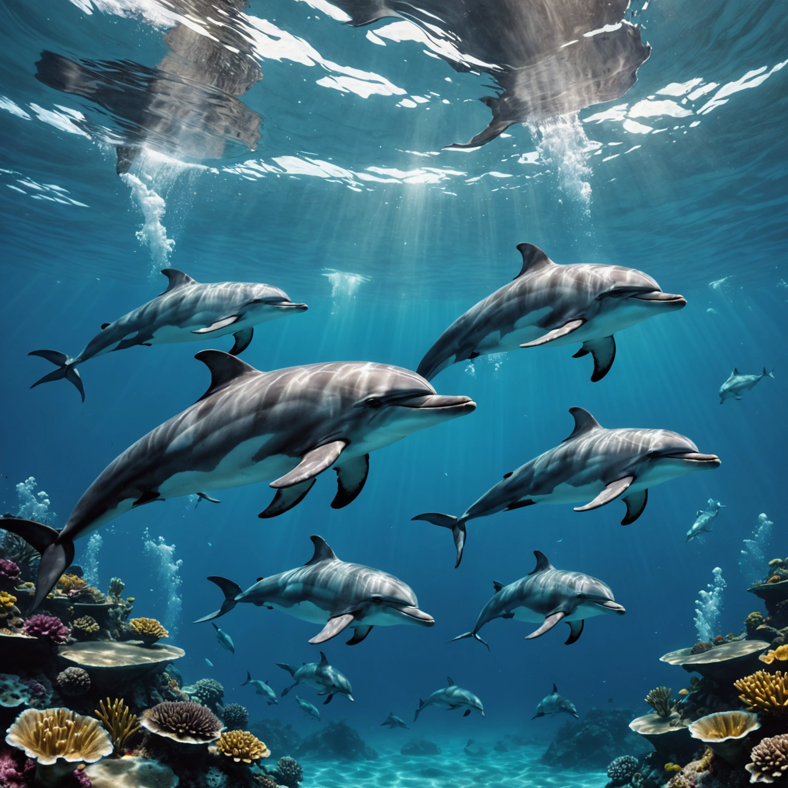 Дельфины: как звук помогает им ориентироваться в морских глубинах